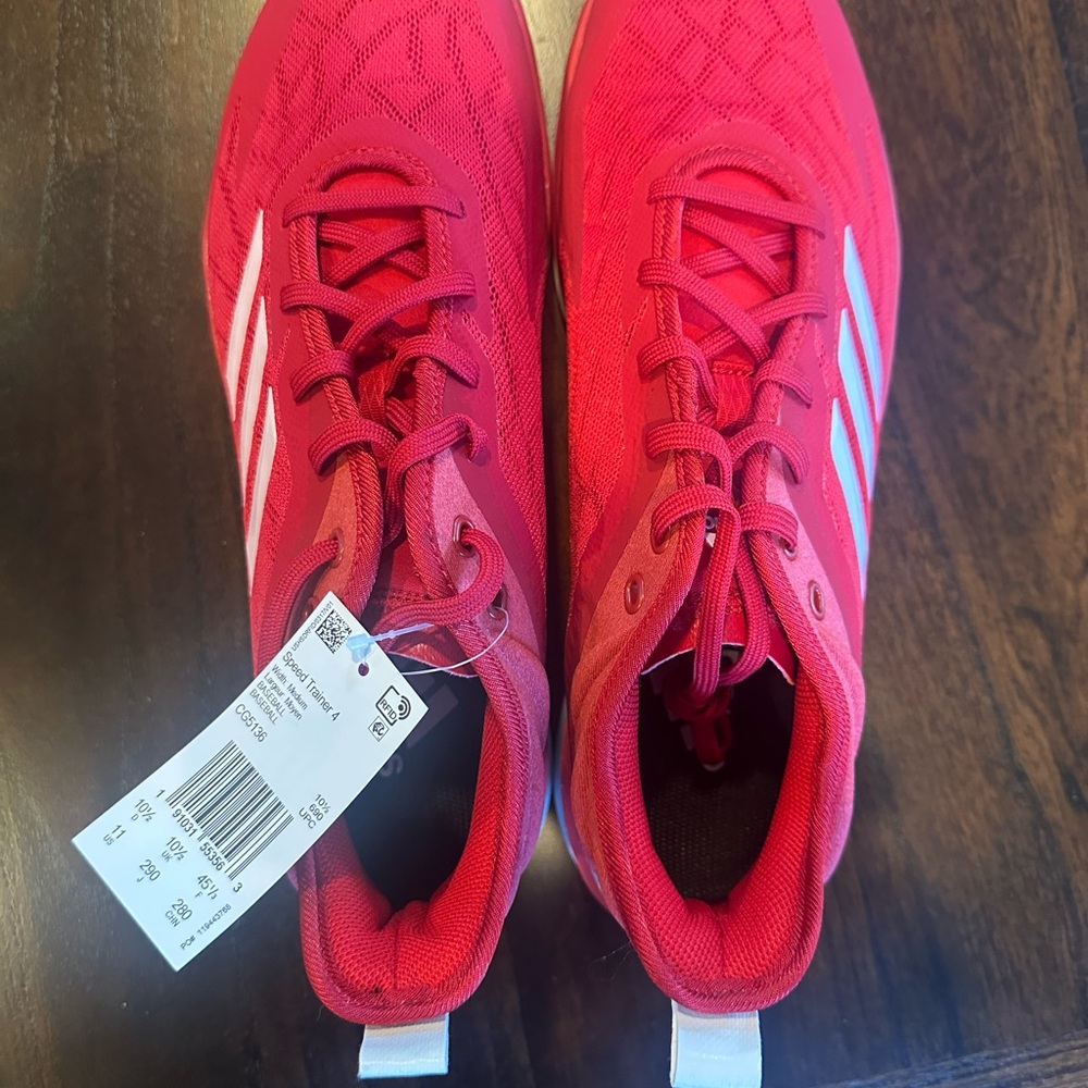 Adidas Men's Vibrant Red Athletic Shoes Speed Trainer 4